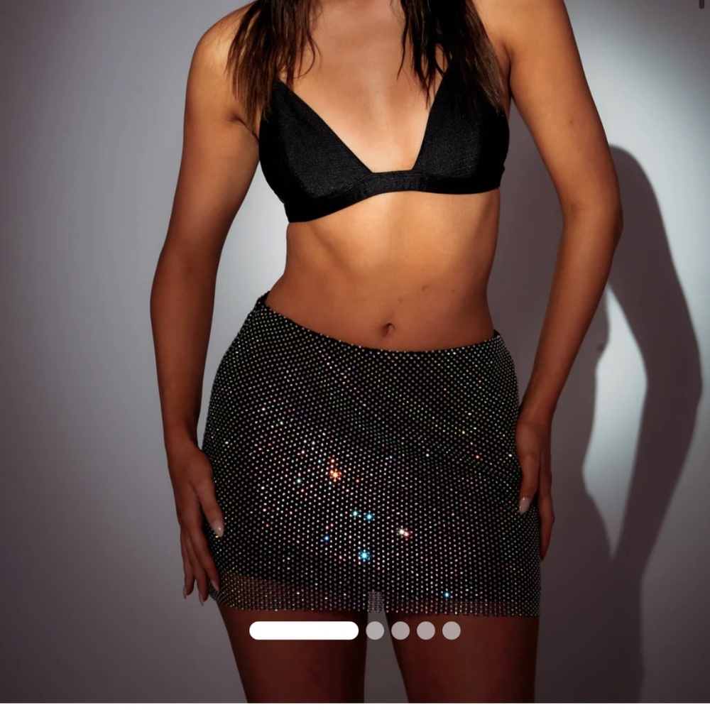 SLA The Label IRIDESCENT ROMI DIAMANTÉ SKIRT